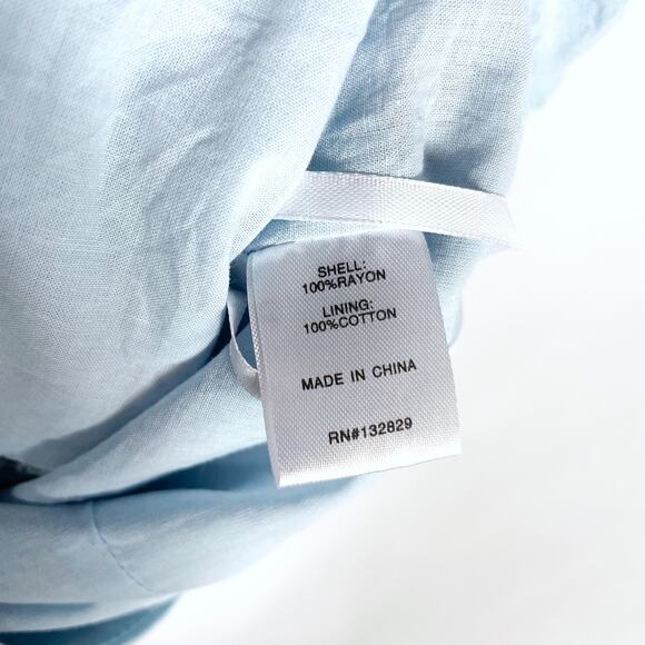 Superdown Tabitha Ruffle Shorts Set Light Blue 2 pc Bralette Sleeveless Sz XS - Picture 10 of 12